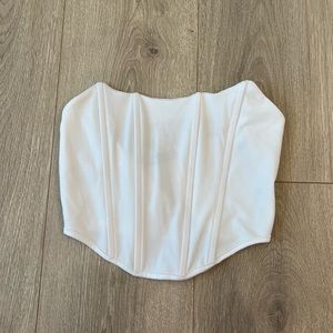 White corset top